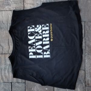 Pure Barre Peace Love Barre t-shirt L